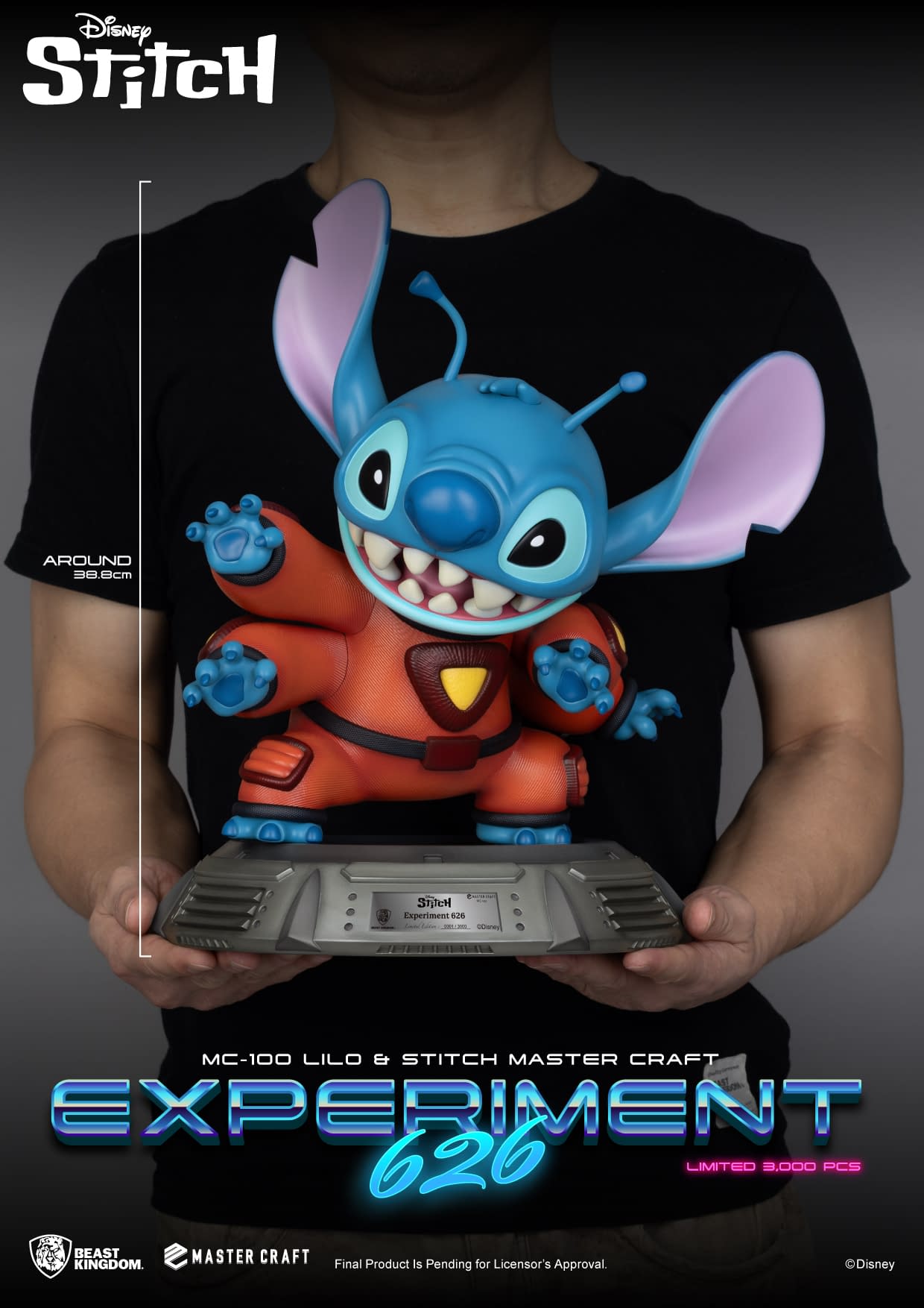 Beast Kingdom Reveals Lilo & Stitch Experiment 626 Master Craft Statue