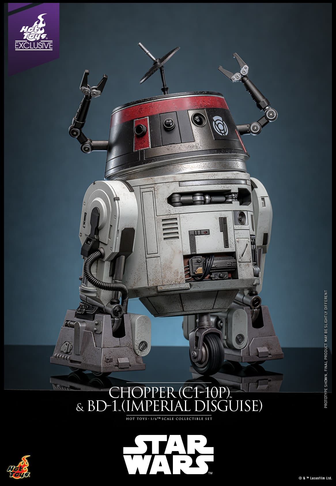 Star Wars: Rebels Hot Toys Exclusive Imperial Disguise Chopper Debuts 
