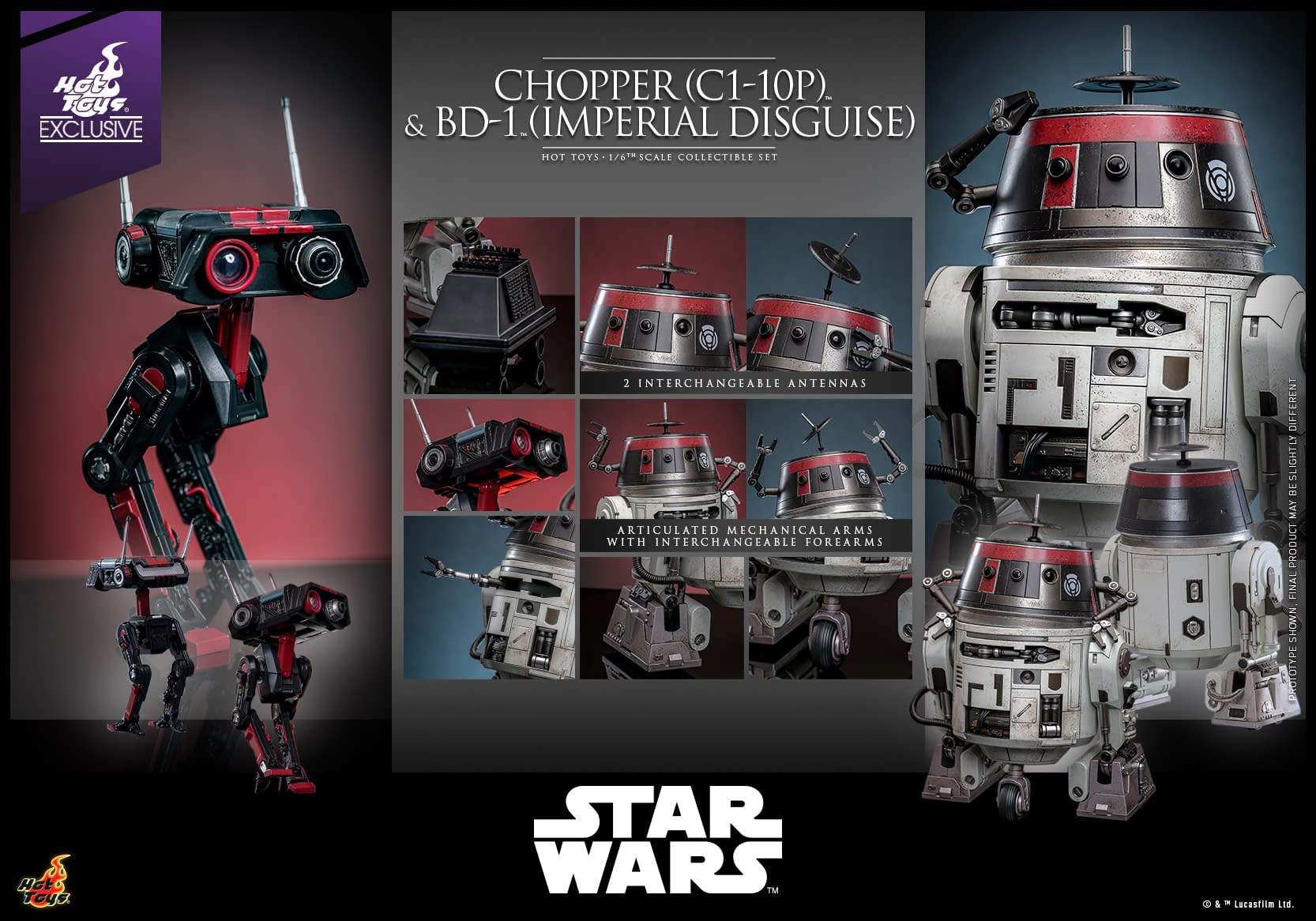 Star Wars: Rebels Hot Toys Exclusive Imperial Disguise Chopper Debuts 