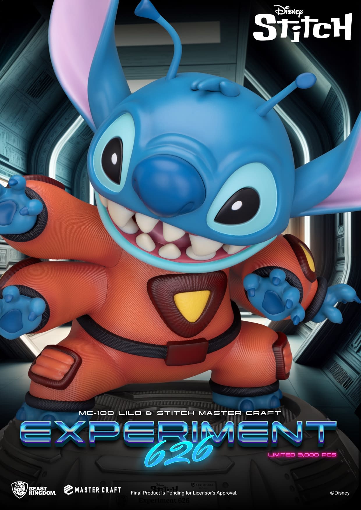 Beast Kingdom Reveals Lilo & Stitch Experiment 626 Master Craft Statue