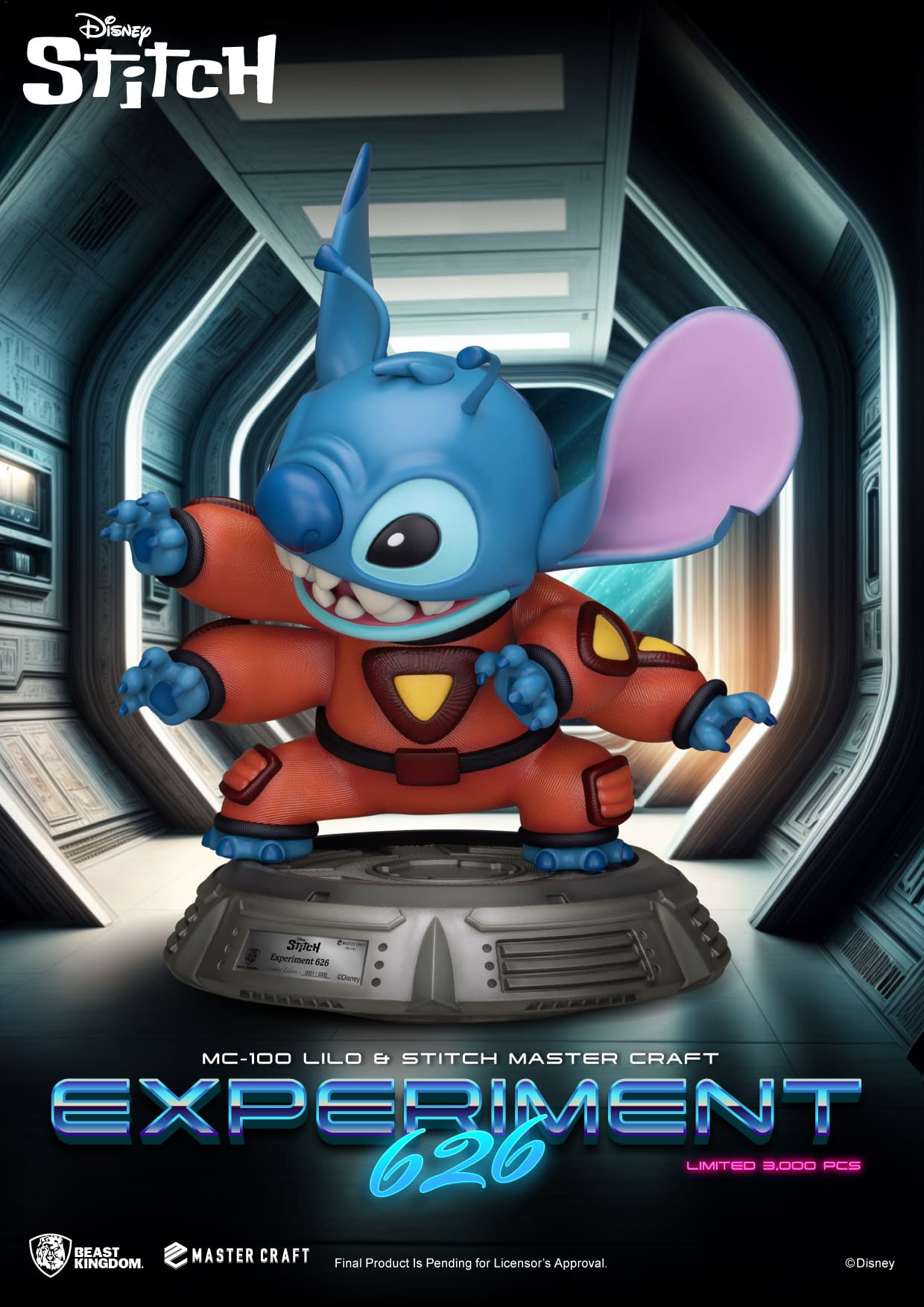 Beast Kingdom Reveals Lilo & Stitch Experiment 626 Master Craft Statue