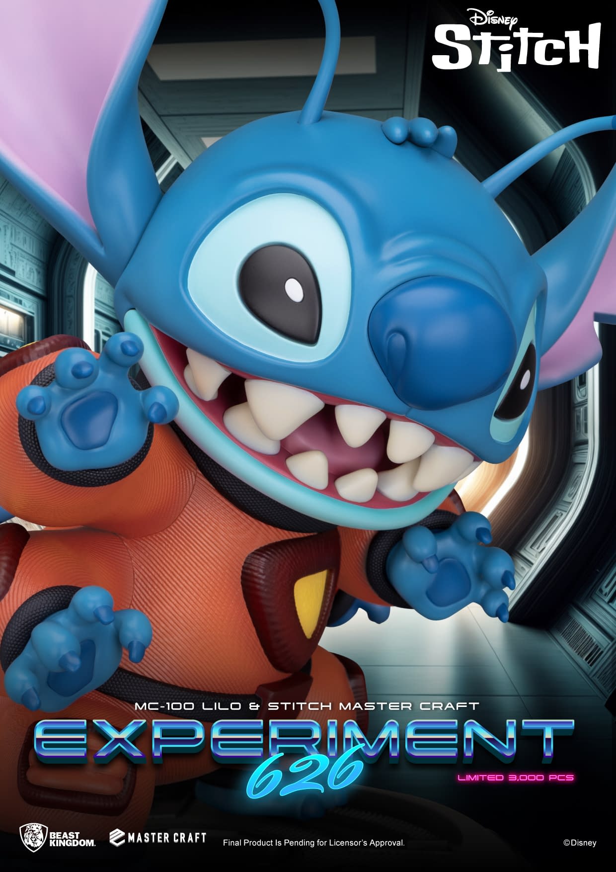 Beast Kingdom Reveals Lilo & Stitch Experiment 626 Master Craft Statue