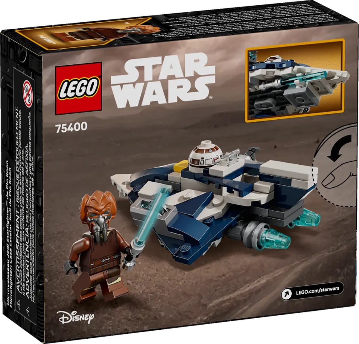 LEGO Star Wars Plo Koon's Jedi Starfighter Microfighter Set Unveiled 