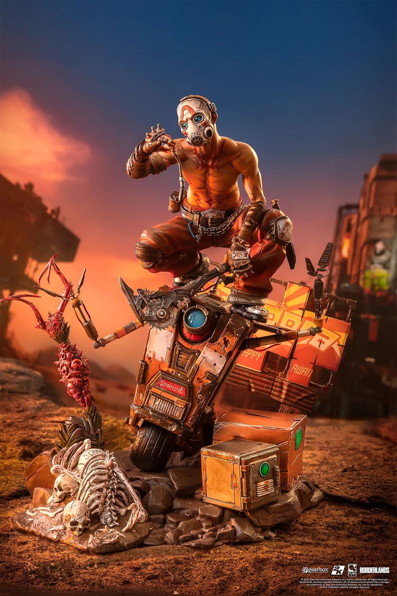Return to Pandora with PureArts Borderlands Psycho & Claptrap Statue 