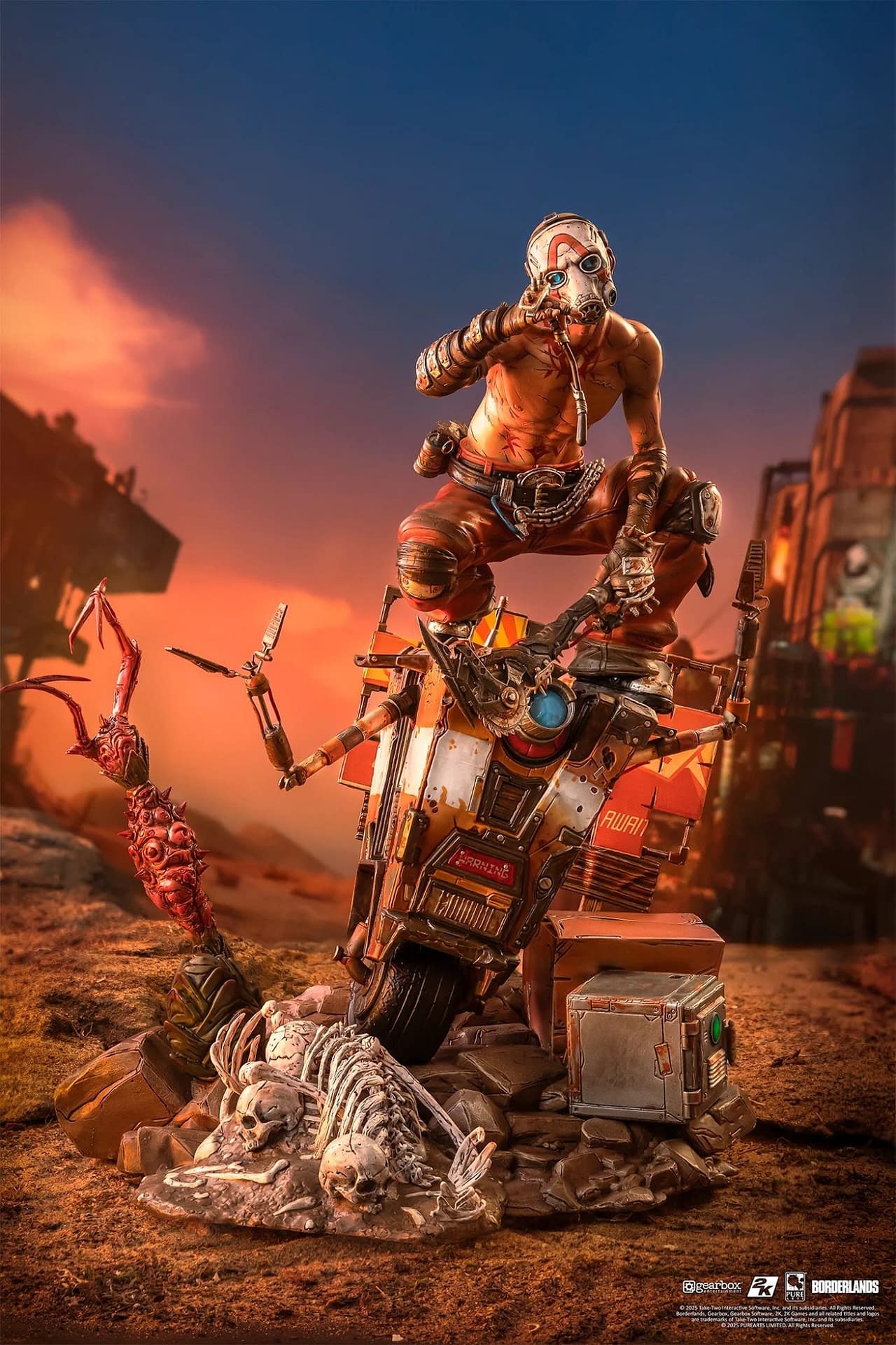Return to Pandora with PureArts Borderlands Psycho & Claptrap Statue 