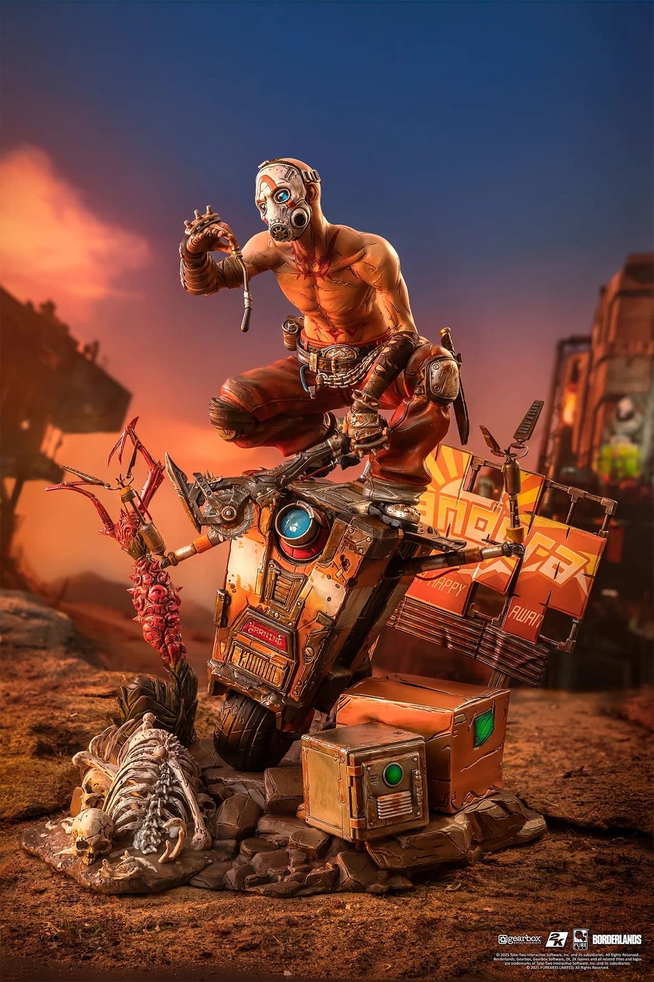 Return to Pandora with PureArts Borderlands Psycho & Claptrap Statue 