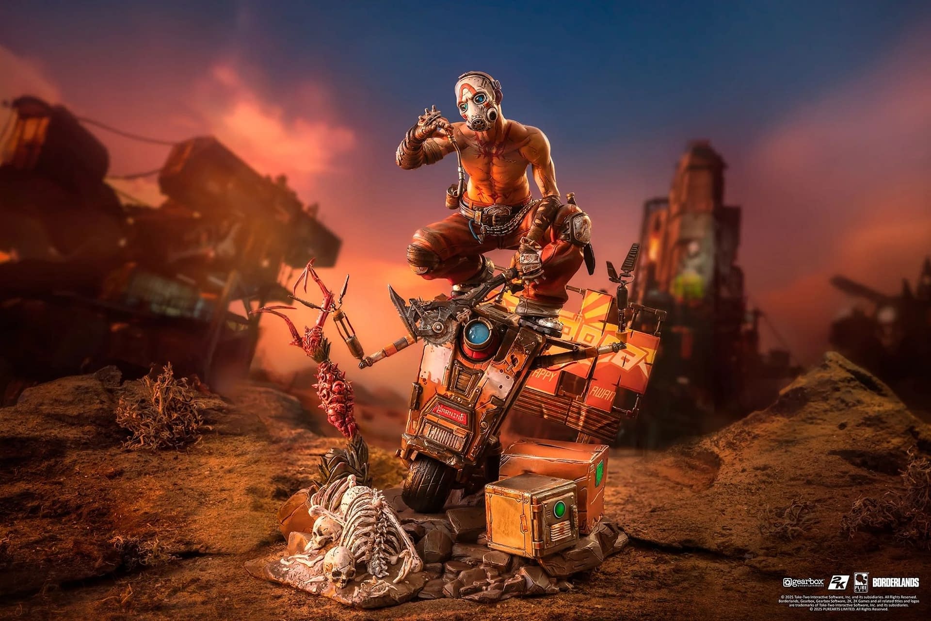 Return to Pandora with PureArts Borderlands Psycho & Claptrap Statue 