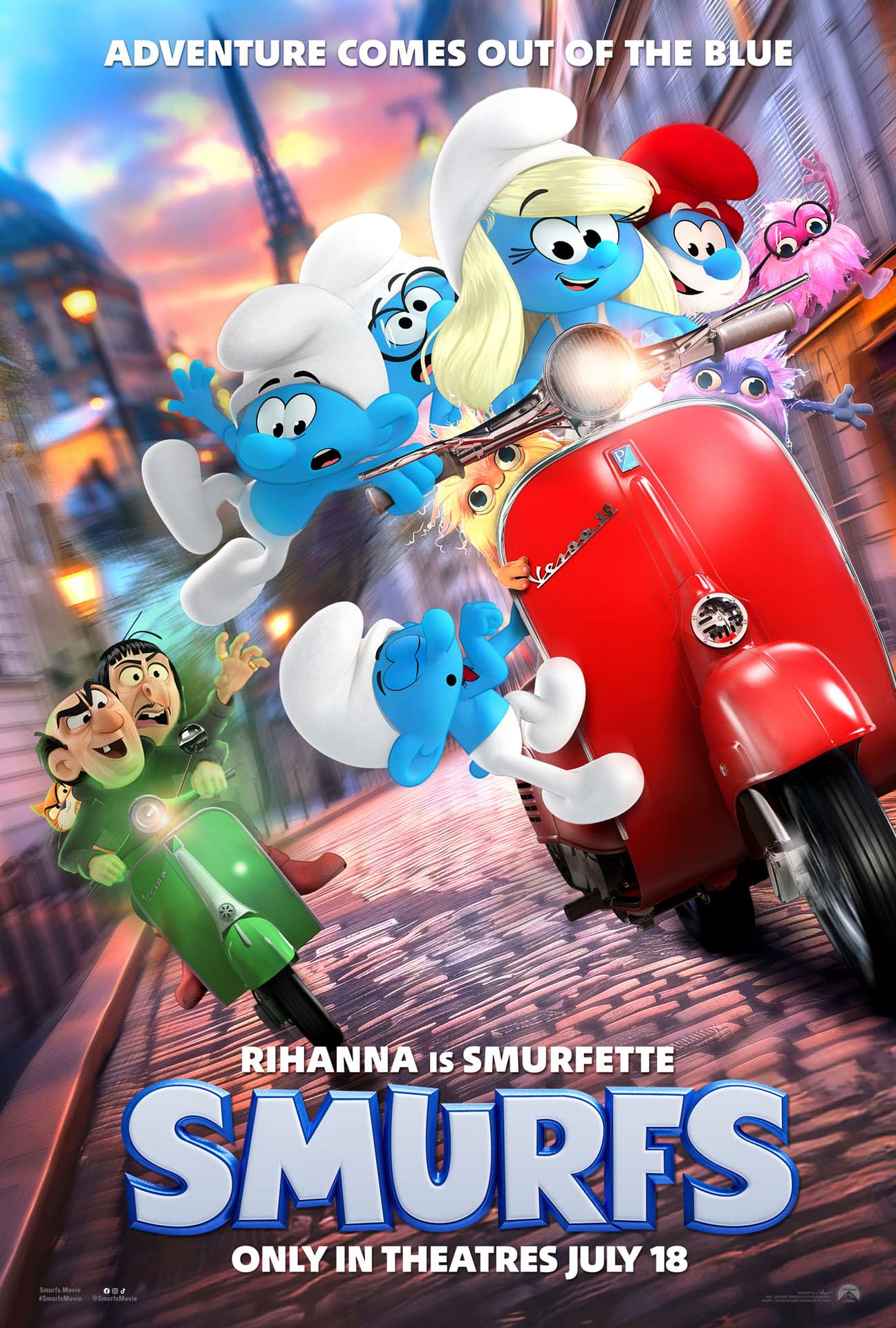 Smurfs New Trailer 3 Posters And Pre Save The New Song From Rihanna
