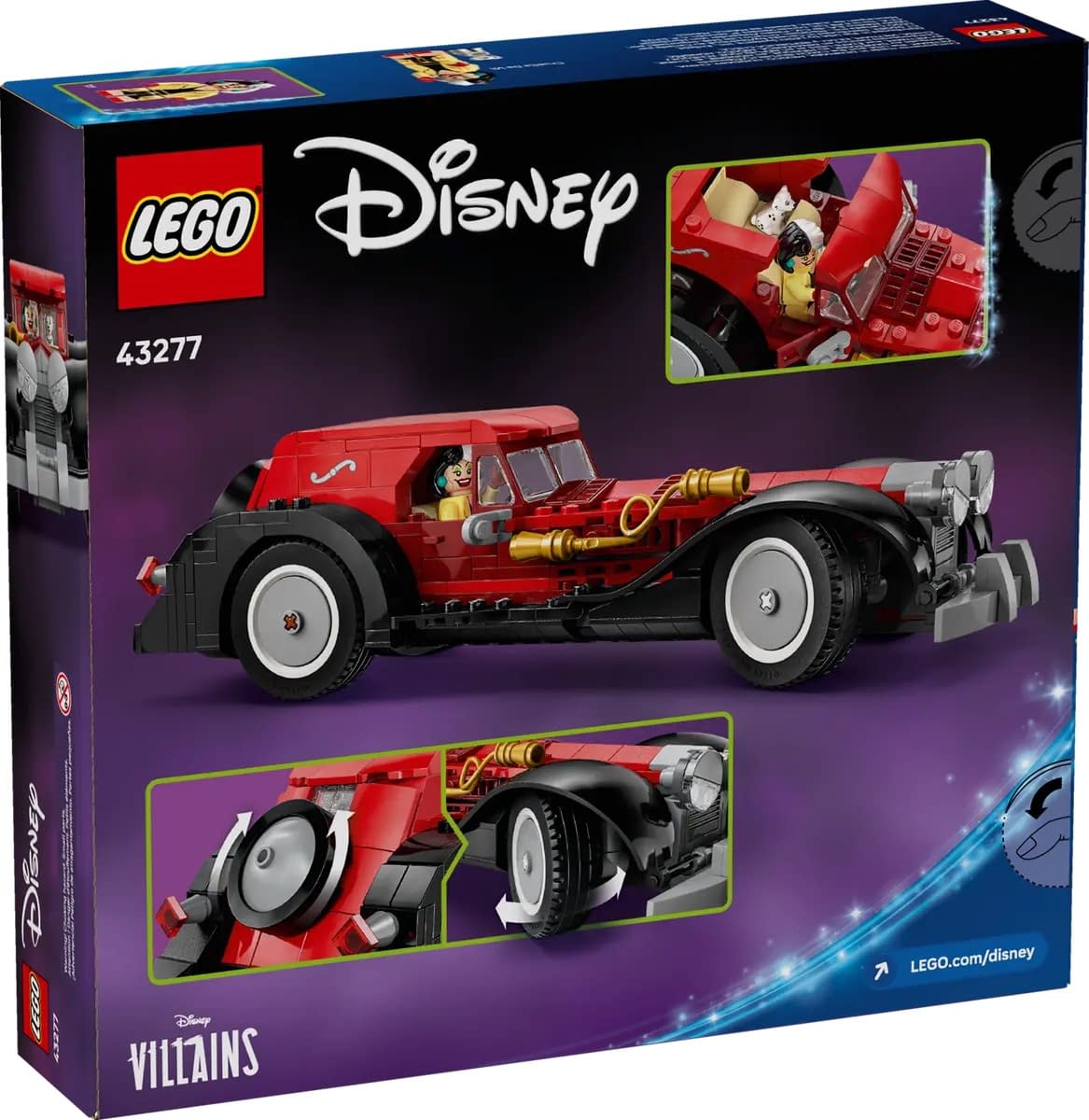 LEGO Unveils New Disney's 101 Dalmations Cruella De Vil's Car Set