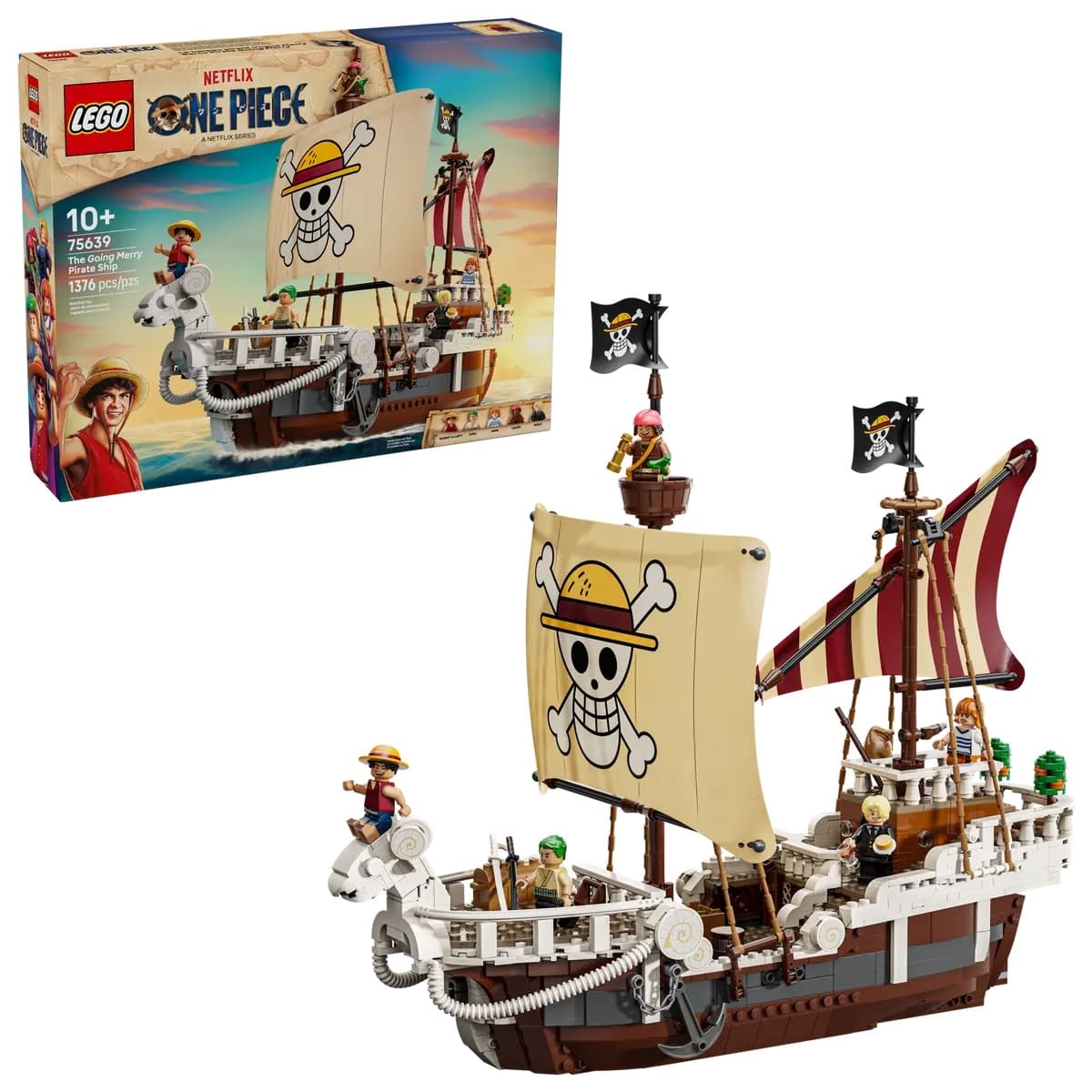One Piece's The Going Merry Pirate Ship Arrives from LEGO