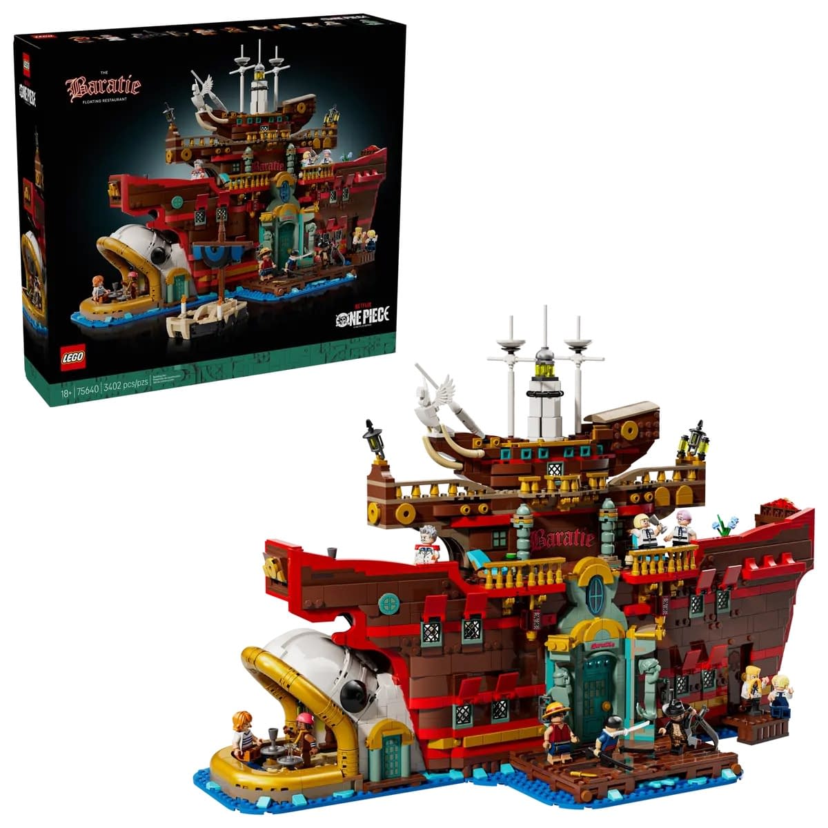 LEGO Unveils Netflix One Piece The Baratie Floating Restaurant Set 