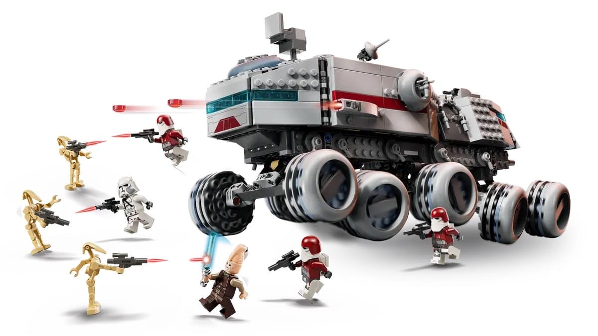 LEGO Battle of Mygeeto Star Wars Republic Juggernaut Set Rolls Out