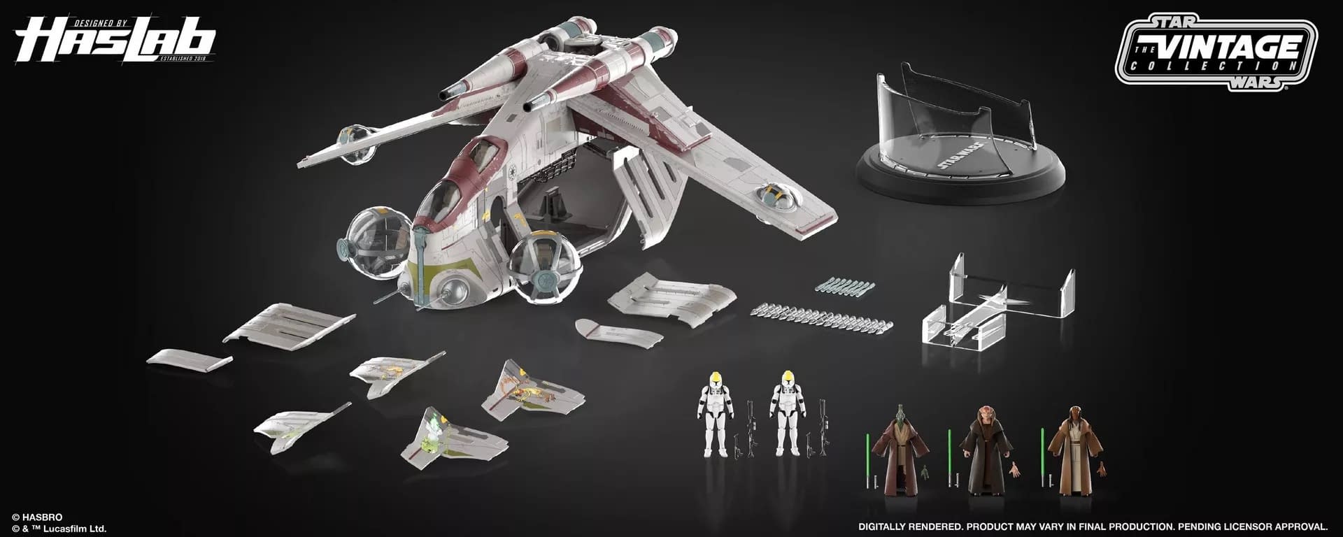 Star Wars: Vintage Collection Republic Gunship HasLab Tiers Revealed 