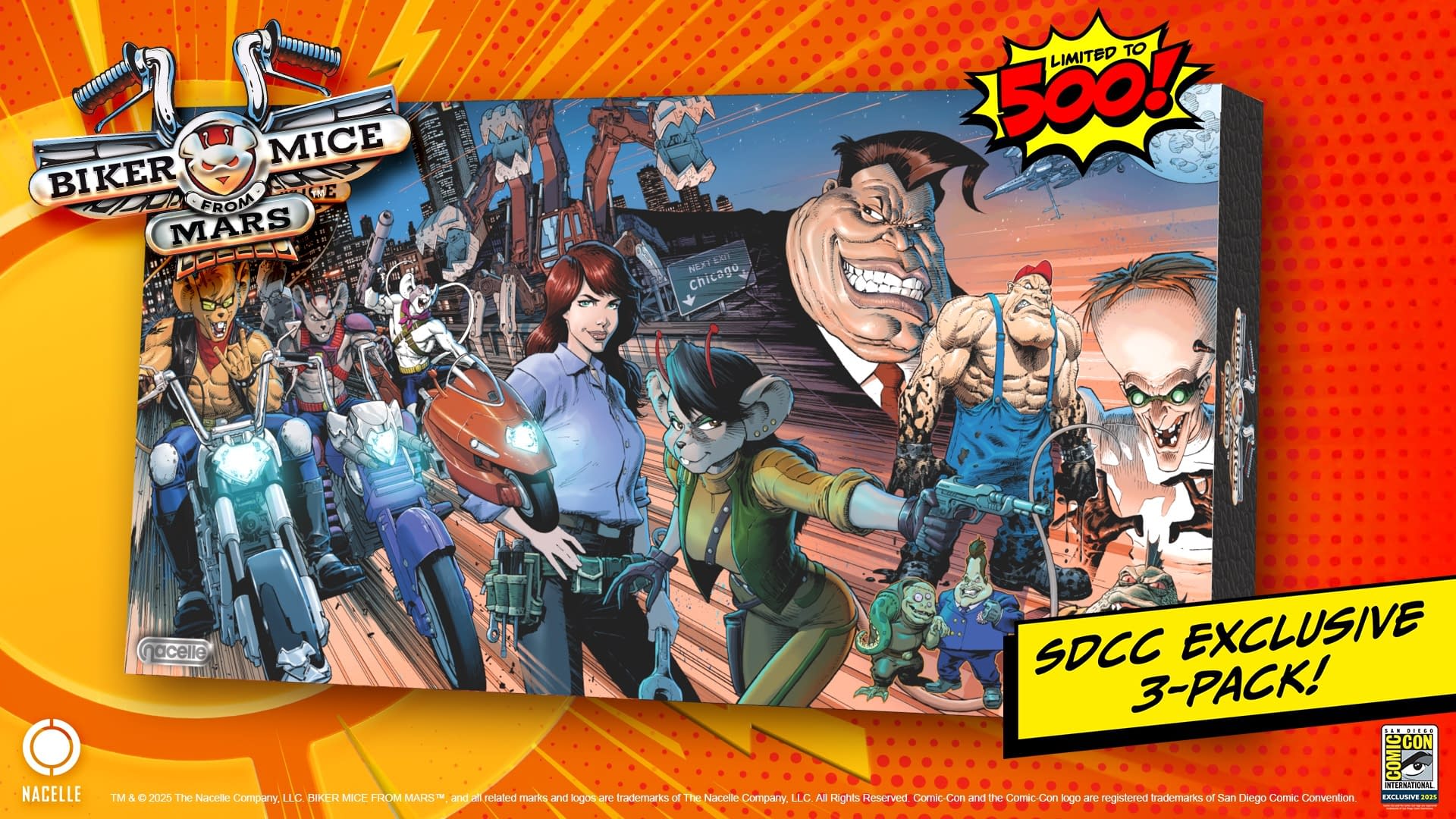 Biker Mice from Mars Throttle (Bootleg Edition) Exclusive Hits SDCC