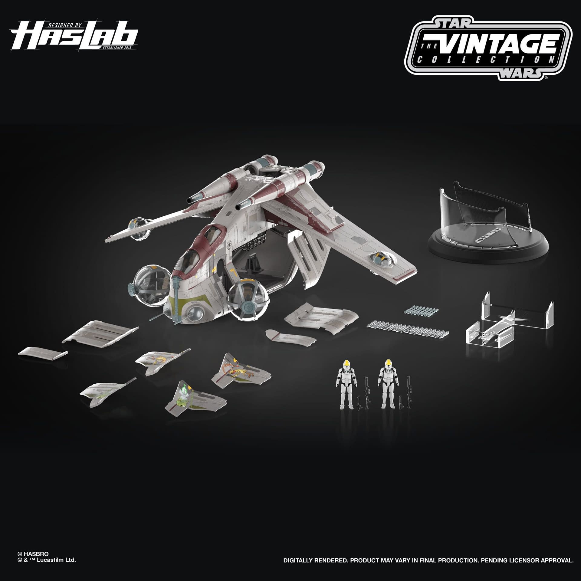 Star Wars: The Vintage Collection Republic Gunship HasLab Revealed