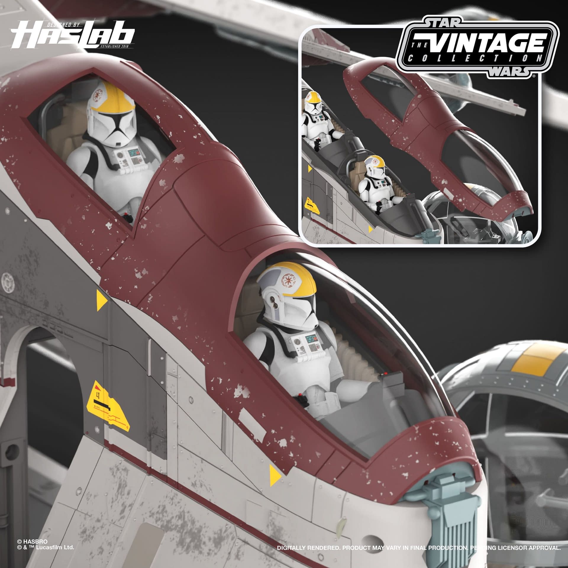 Star Wars: The Vintage Collection Republic Gunship HasLab Revealed