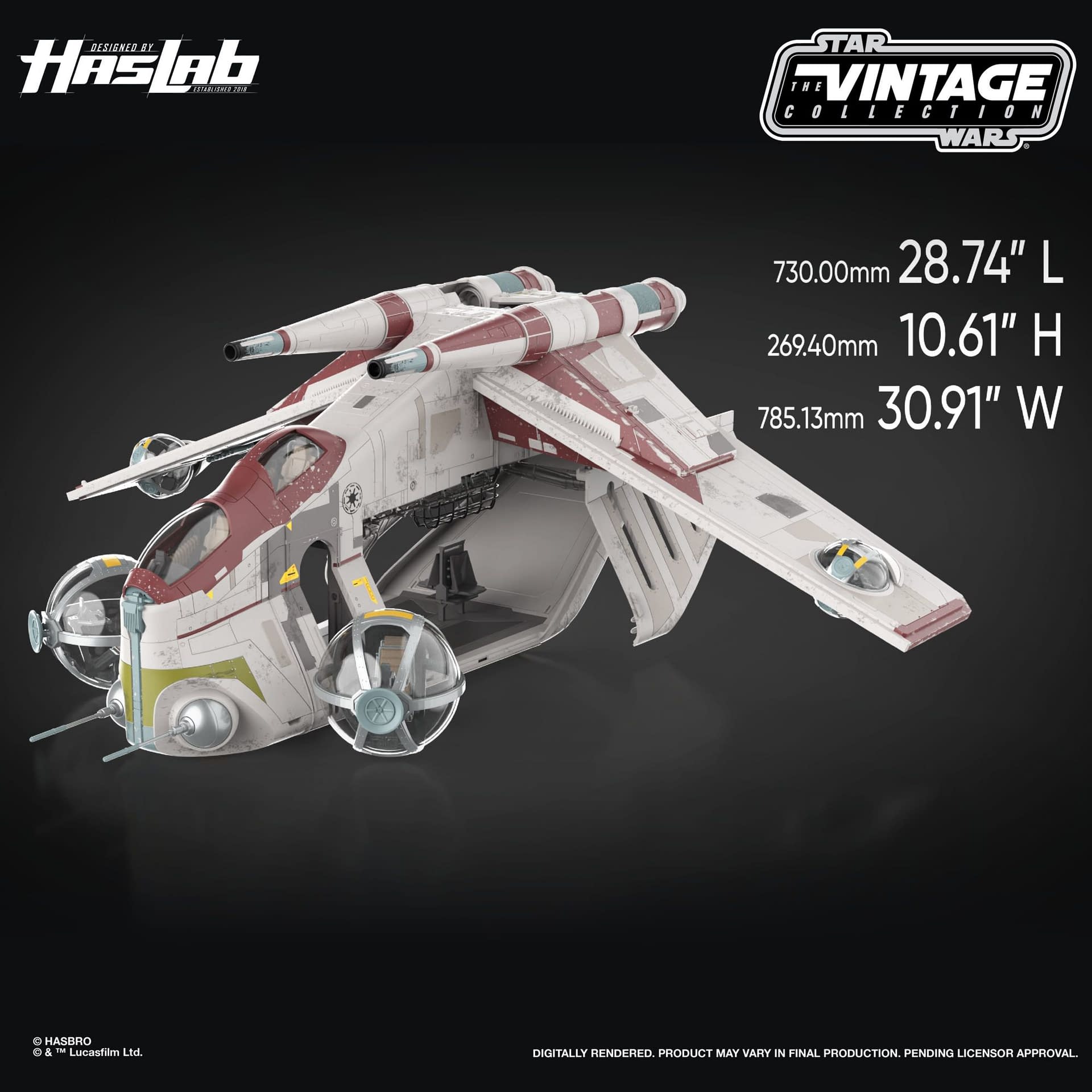 Star Wars: The Vintage Collection Republic Gunship HasLab Revealed
