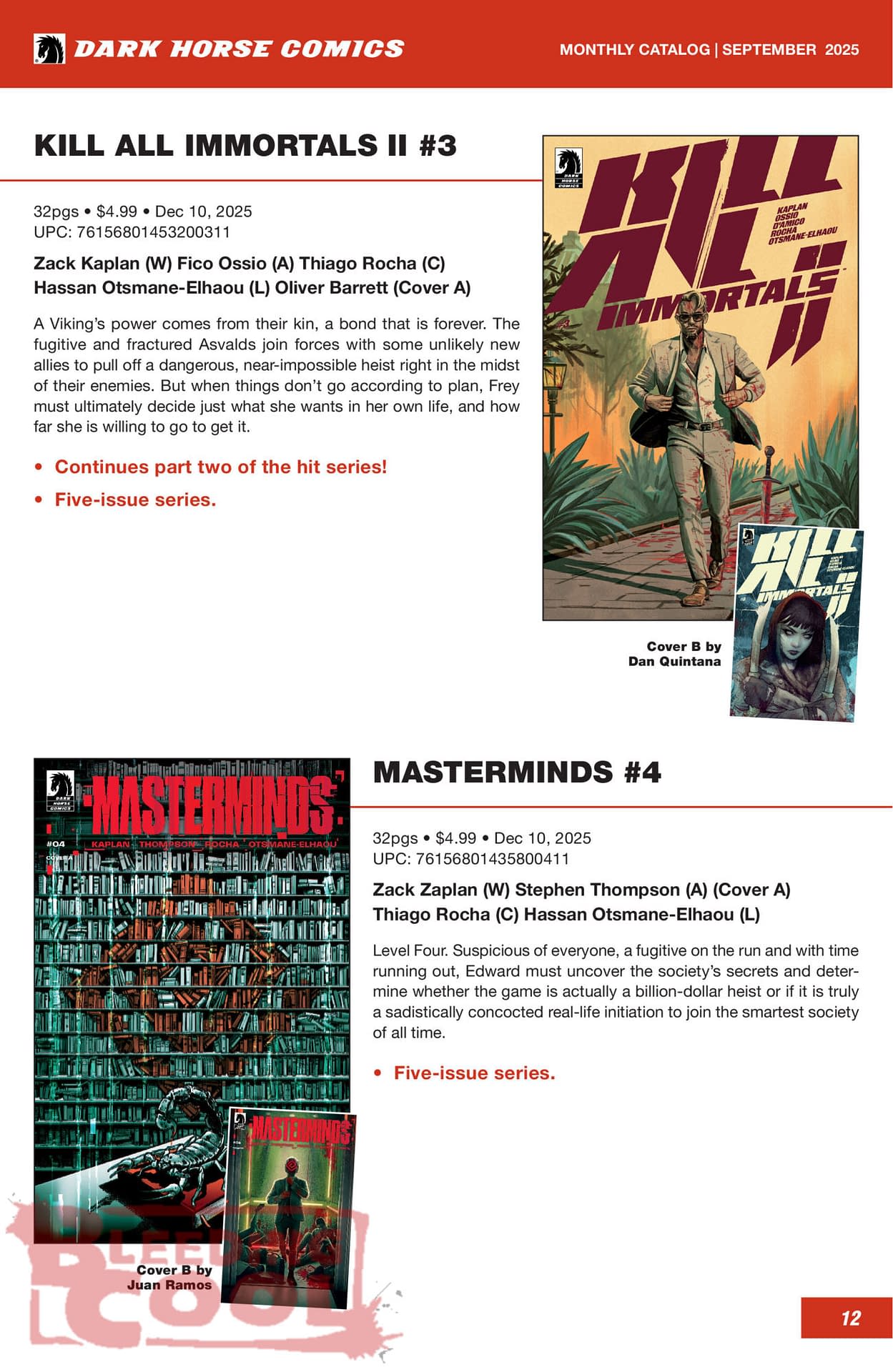 Dark Horse Comics December 2025 Full Solicits