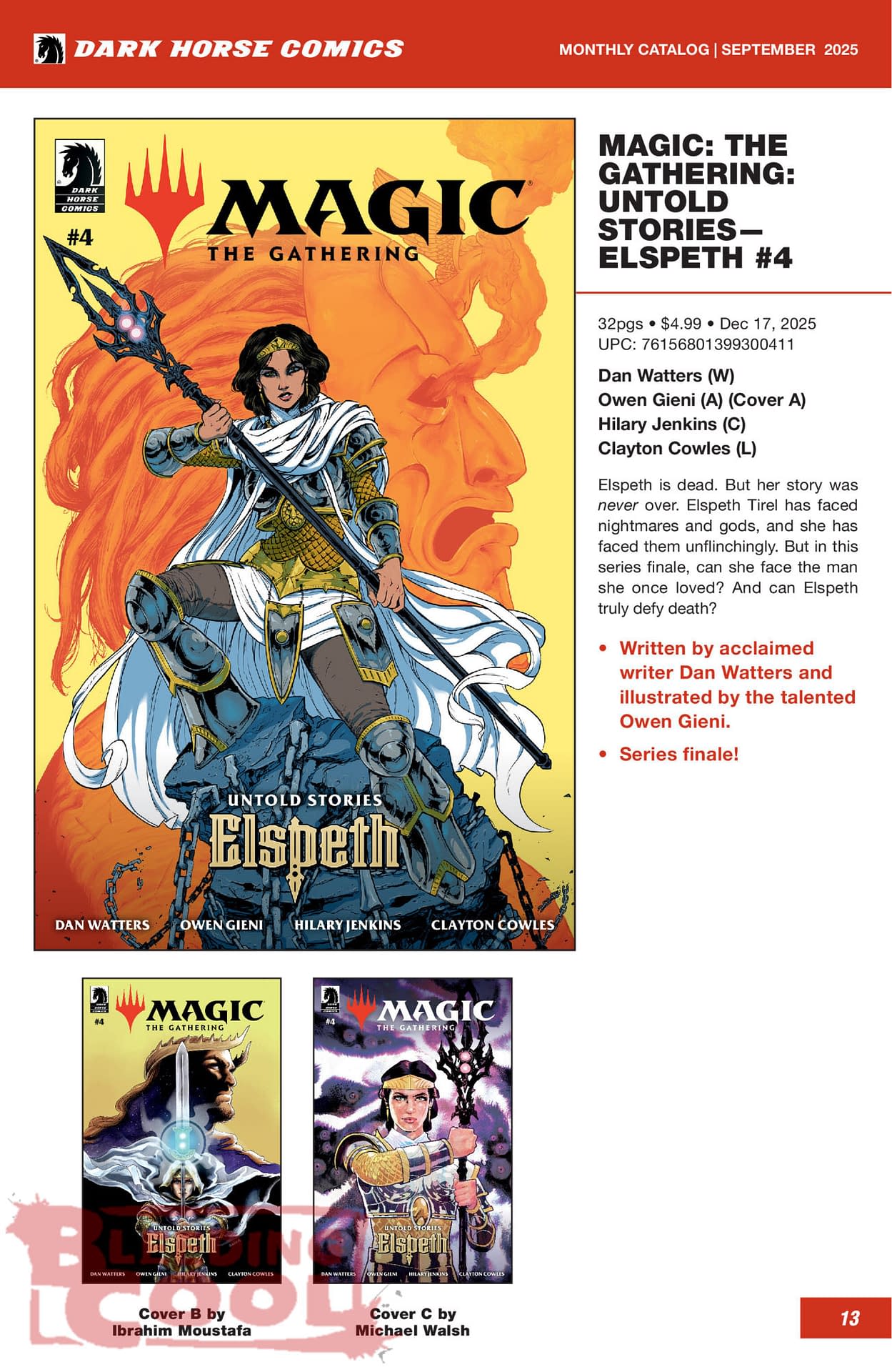 Dark Horse Comics December 2025 Full Solicits