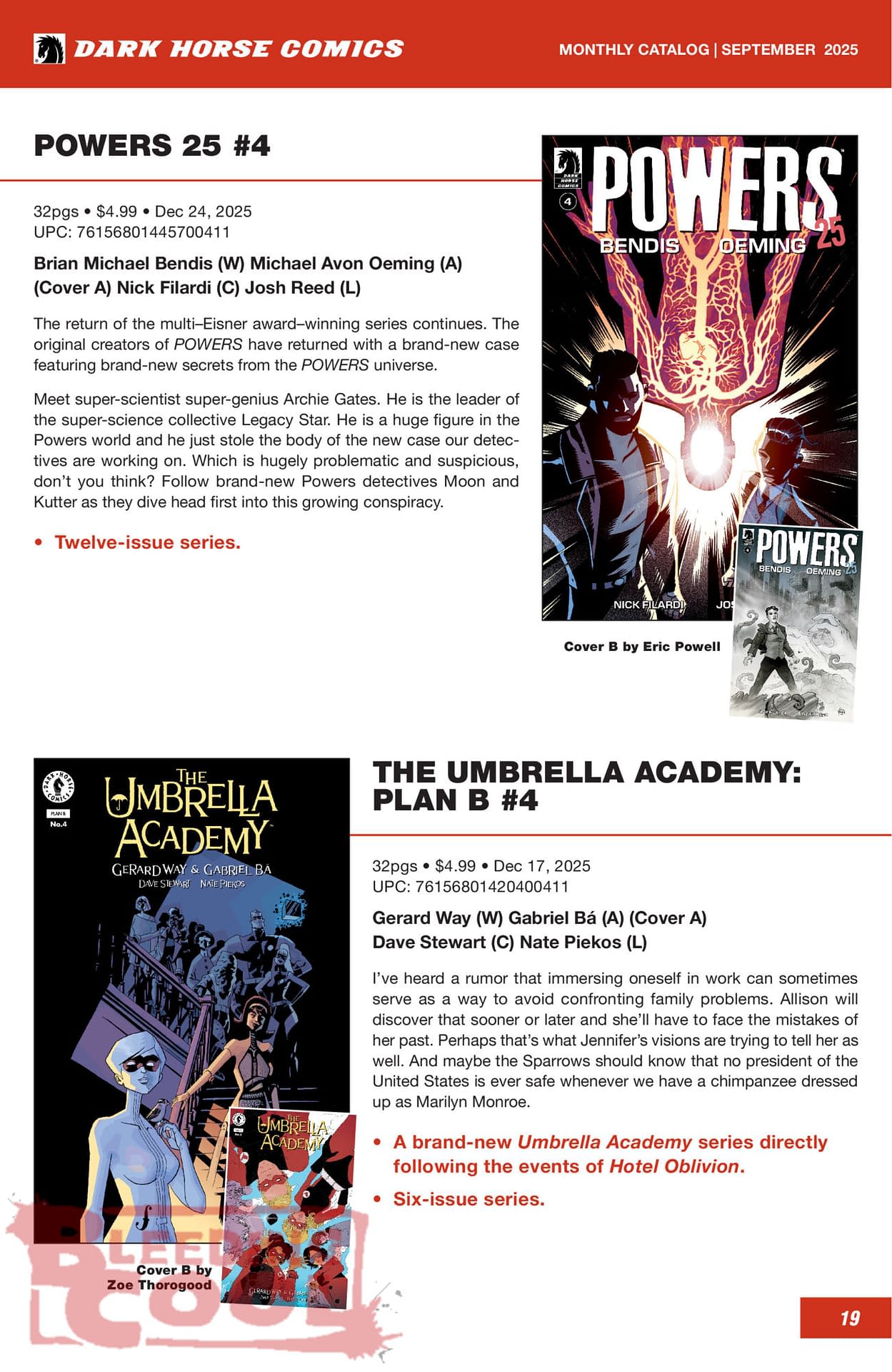 Dark Horse Comics December 2025 Full Solicits
