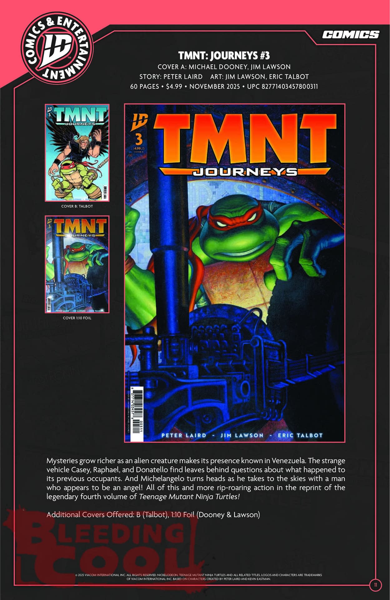 IDW November 2025 Full Solicits
