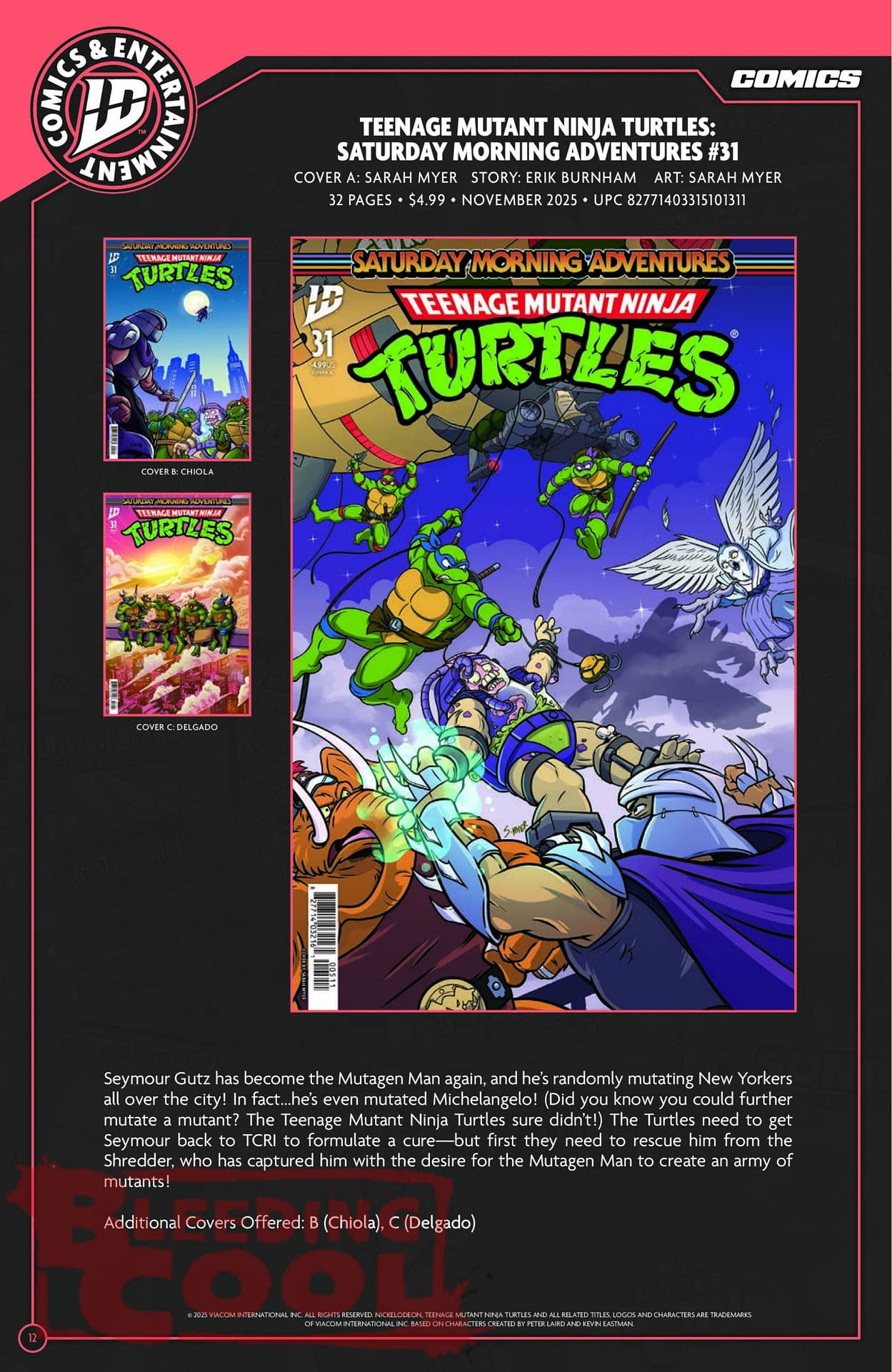 IDW November 2025 Full Solicits