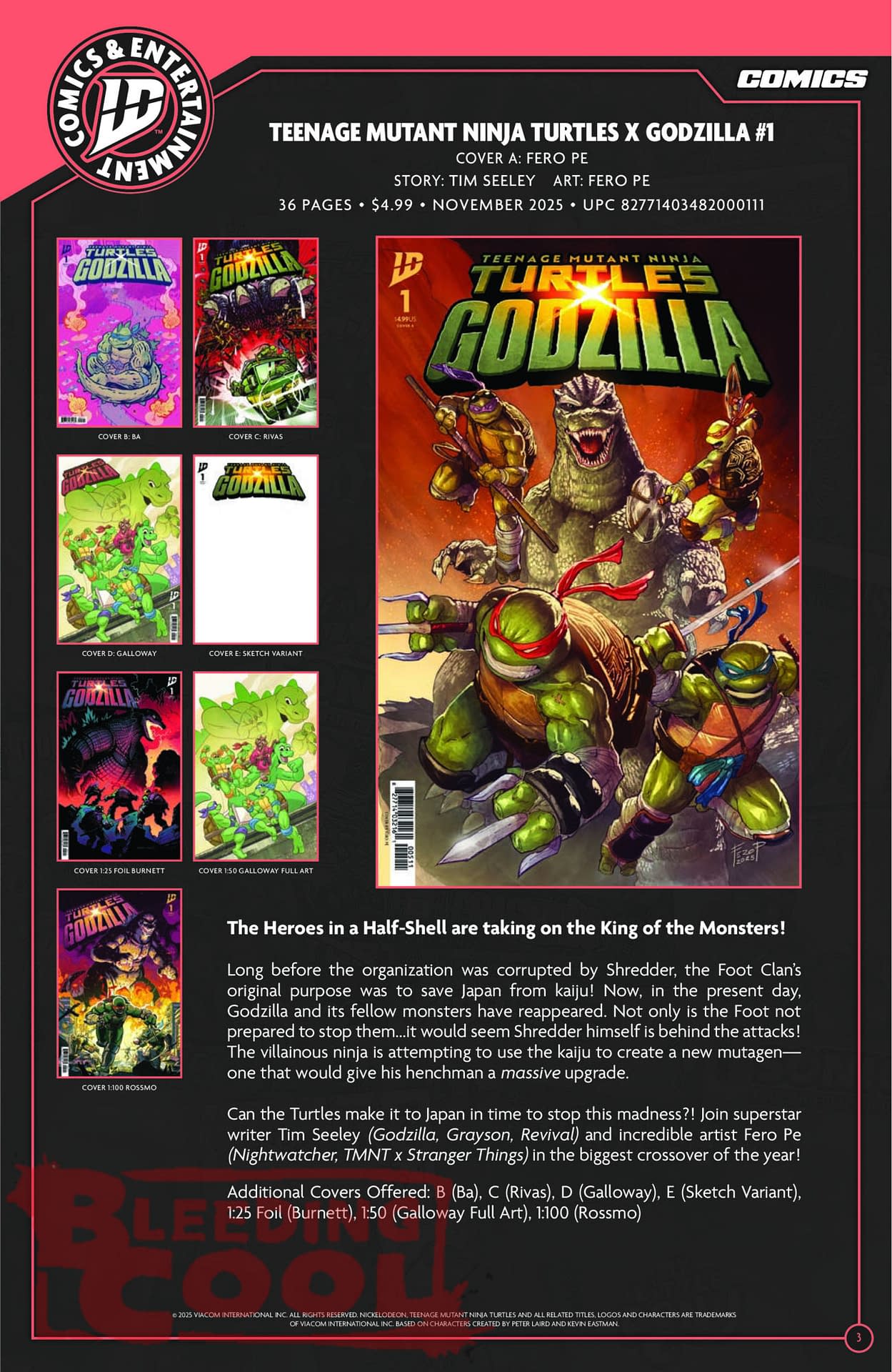 IDW November 2025 Full Solicits