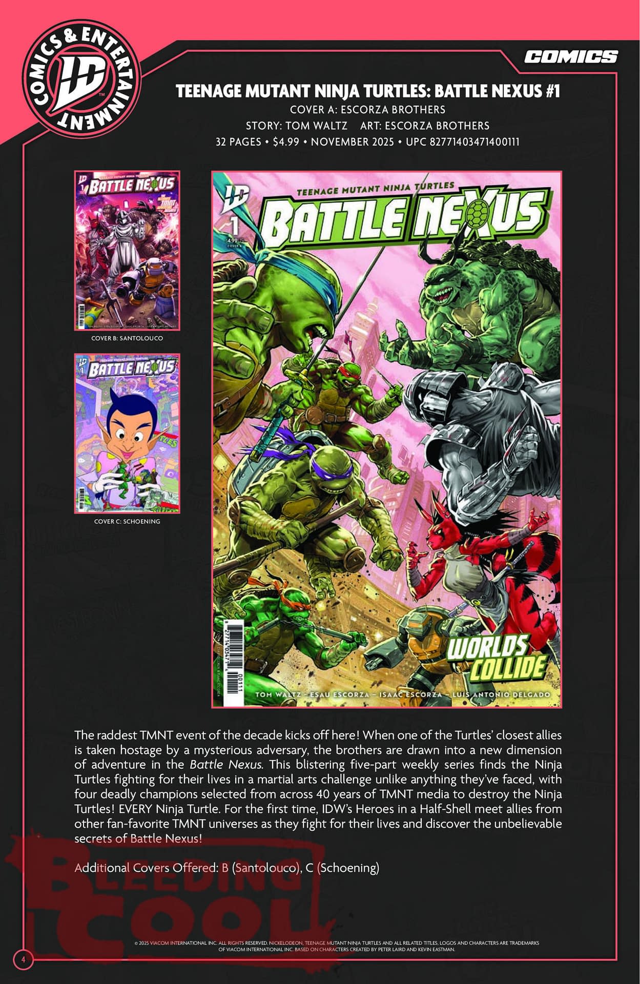 IDW November 2025 Full Solicits
