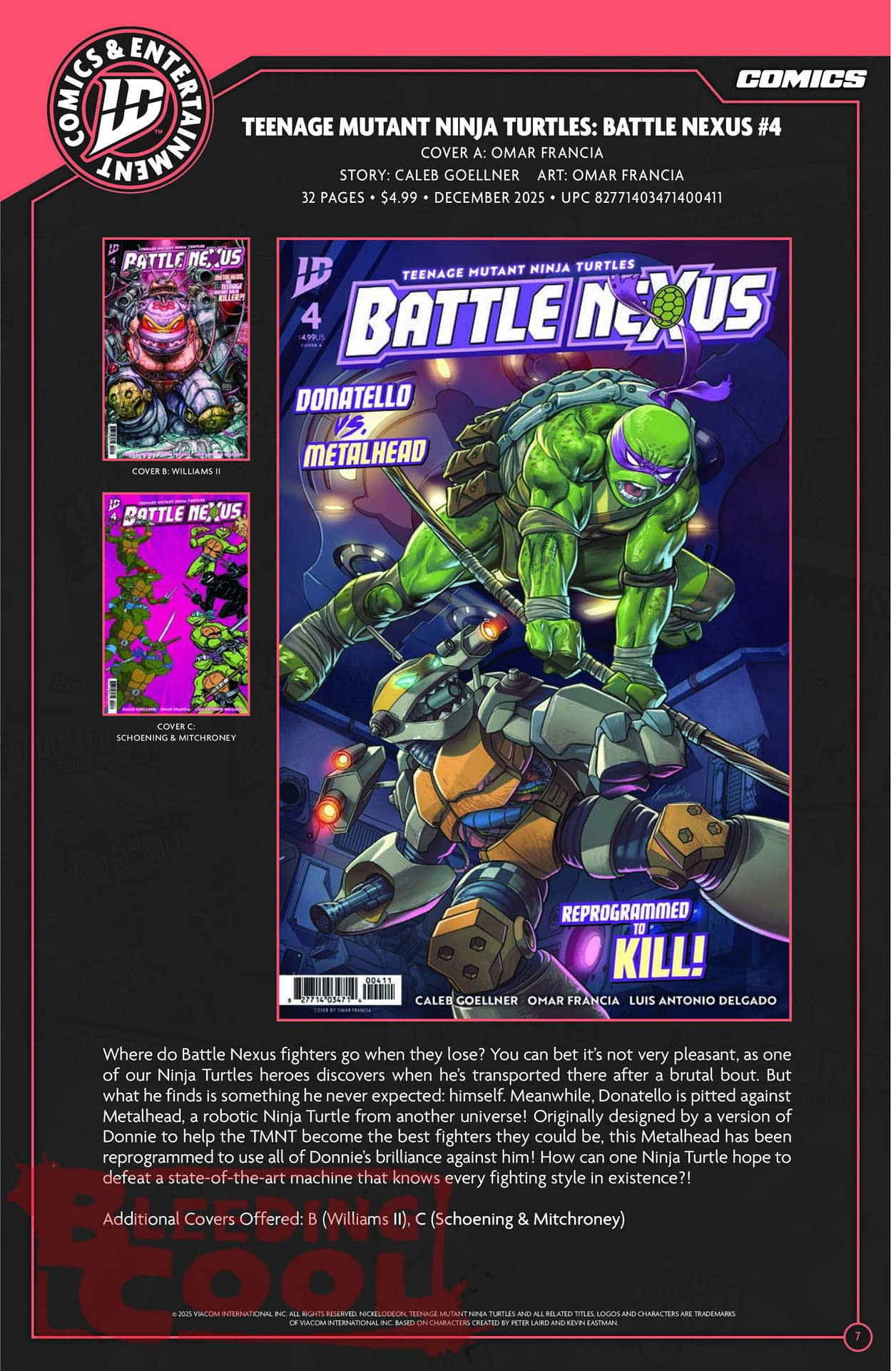 IDW November 2025 Full Solicits