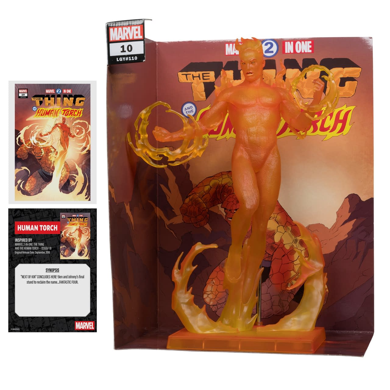 It's Flame On with McFarlane Toys New 1/6 Human Torch Statue