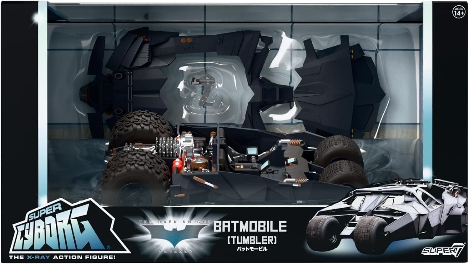 New Super7 Batman Begins Super Cyborg Batmobile Tumbler Revealed