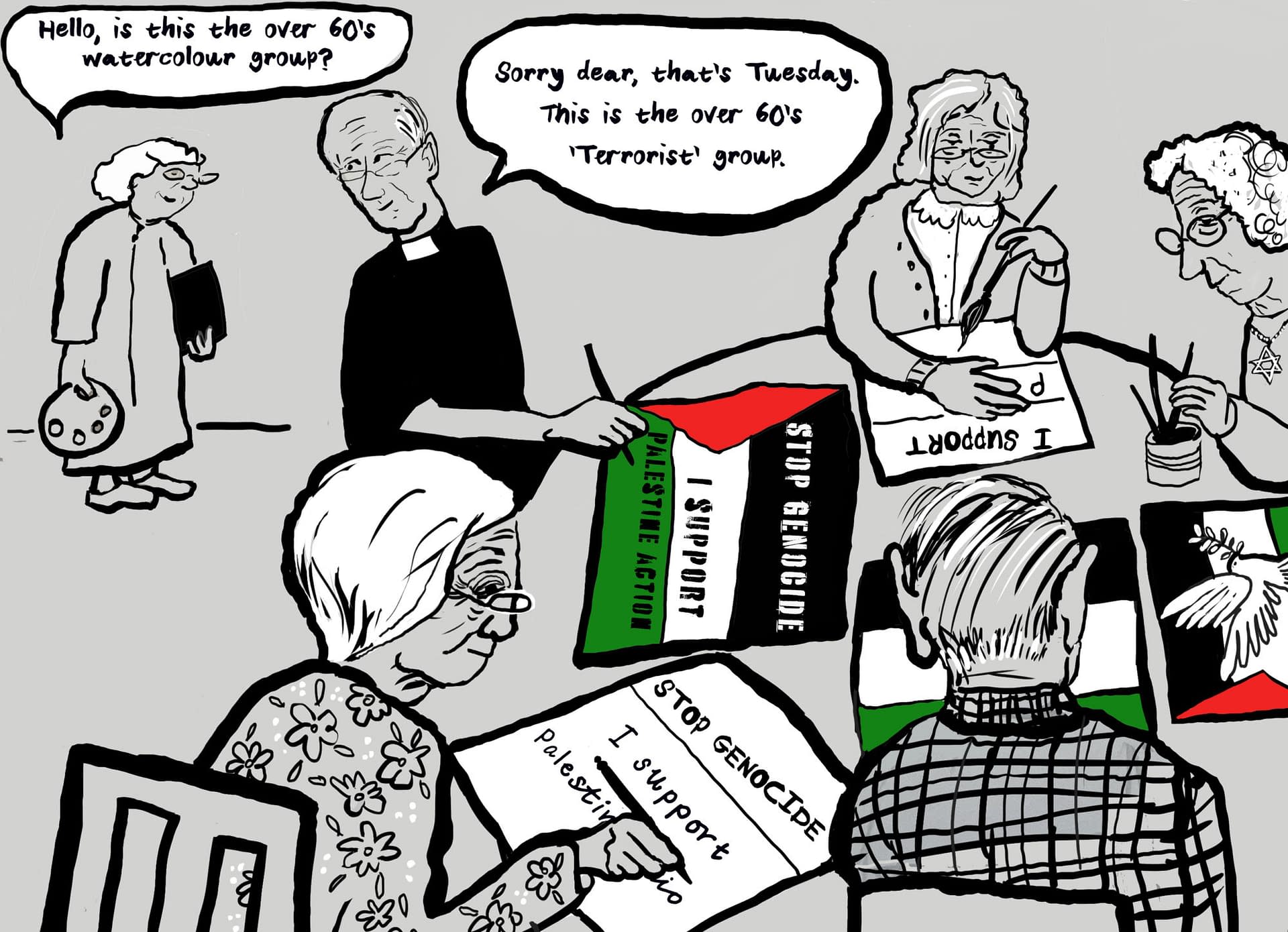 Cartoonists For Gaza Unite To Confront Genocide #cartoonistsforg4za