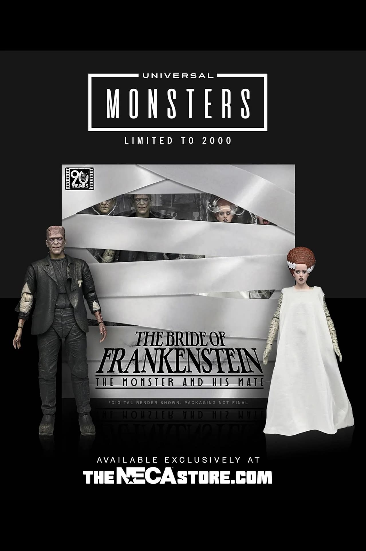 NECA Debuts New Universal Monsters The Bride of Frankenstein 2-Pack