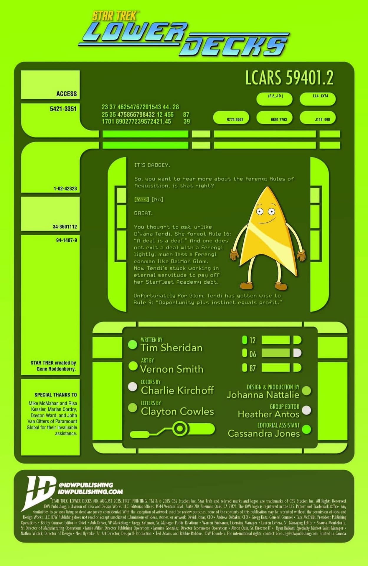 Star Trek: Lower Decks #10 Preview: Tendi #39 s Economic Escape Plan