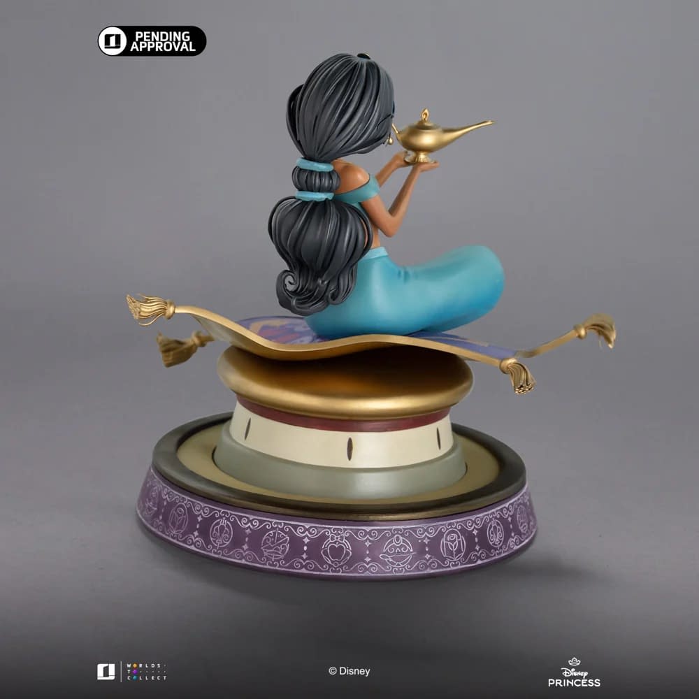 Jasmine Makes a Wish with Iron Studios New Aladdin Statue 