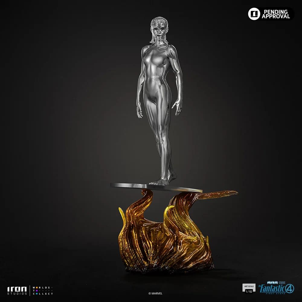 New The Fantastic Four: First Steps Silver Surfer Statue Coming Soon 