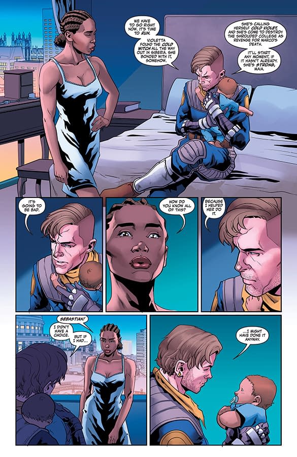 Interior preview page from Cold Witch: A Tale of the Shrouded College #5