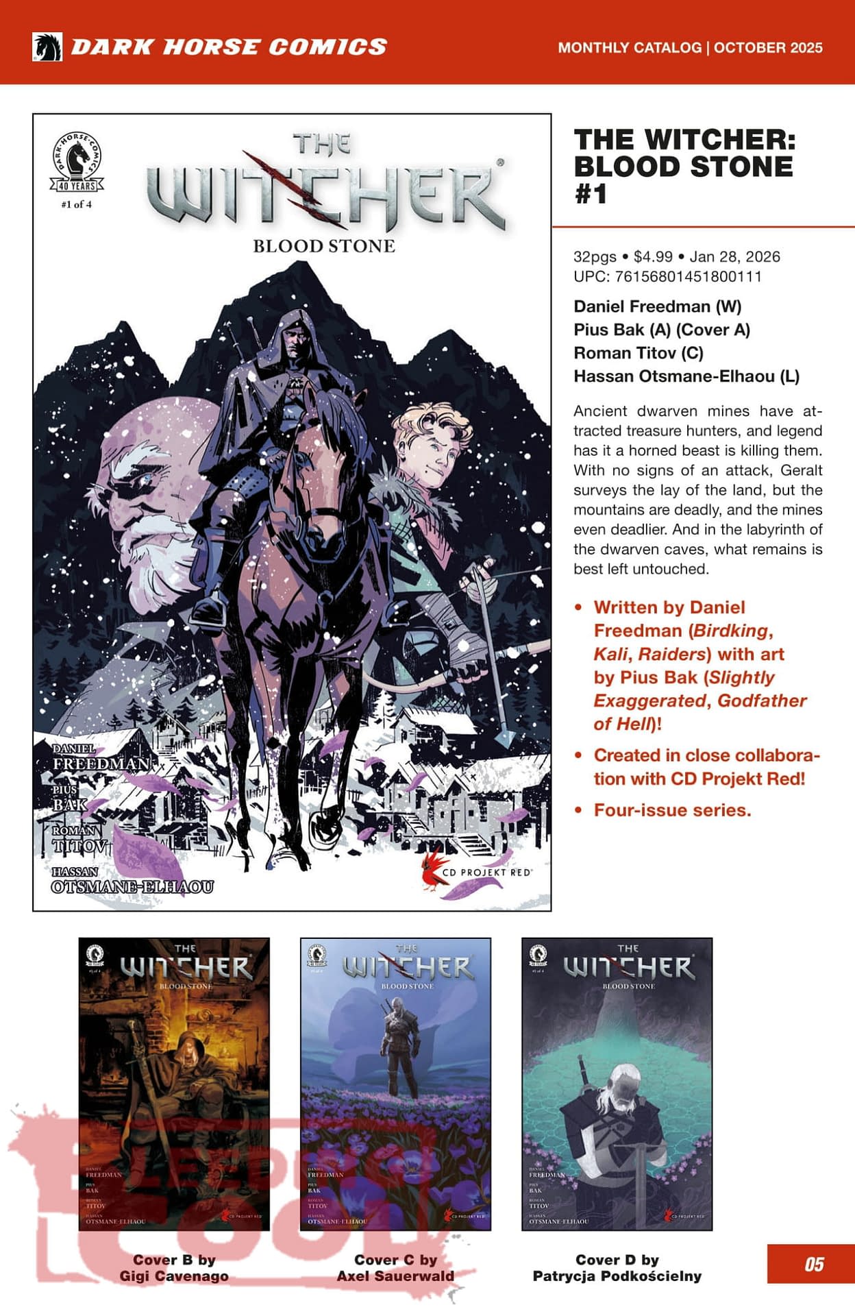 Dark Horse Comics December 2025 Solicits