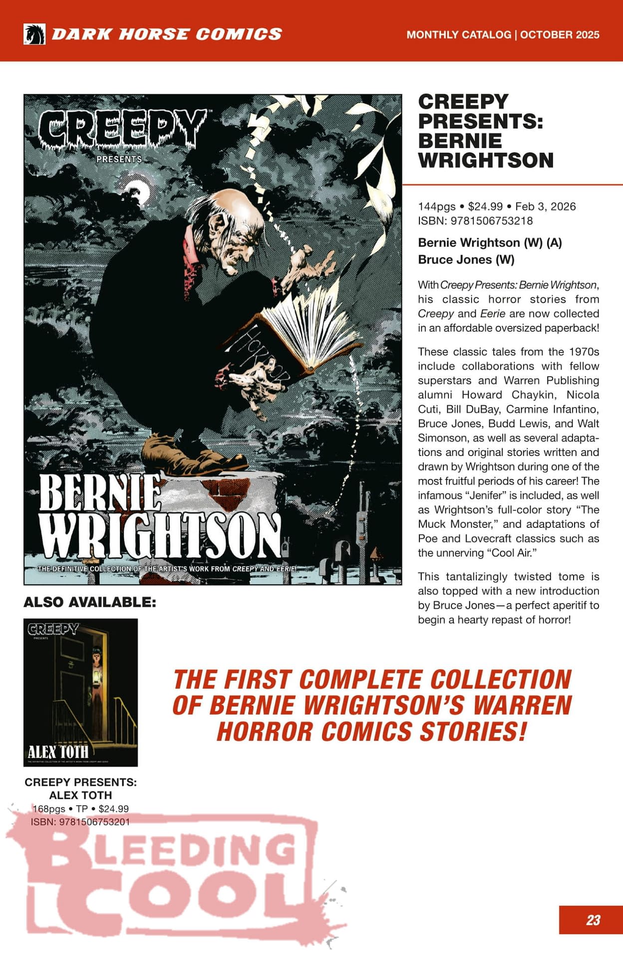 Dark Horse Comics December 2025 Solicits