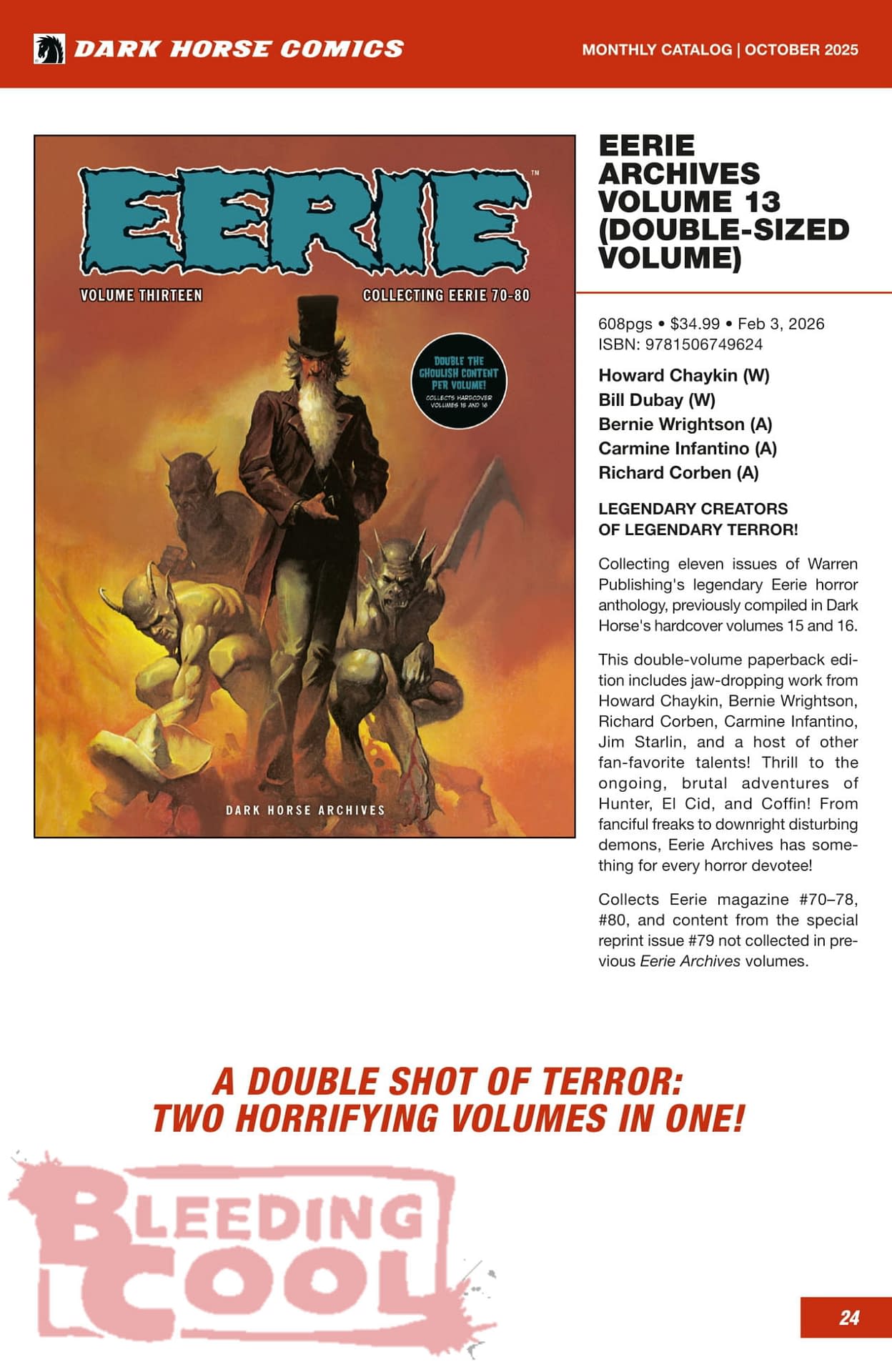 Dark Horse Comics December 2025 Solicits