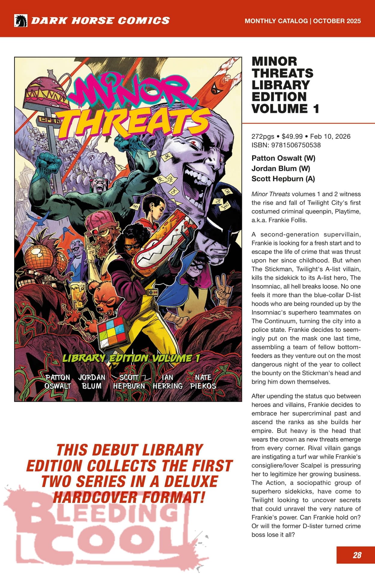 Dark Horse Comics December 2025 Solicits