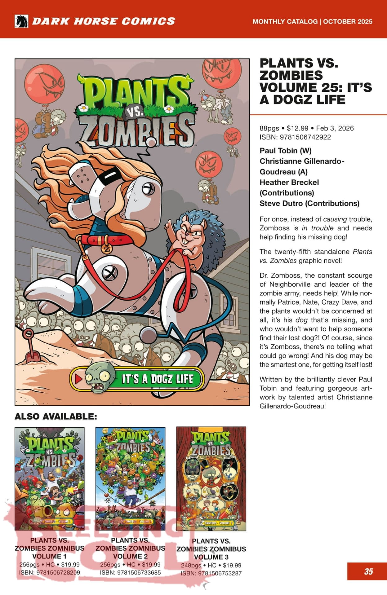 Dark Horse Comics December 2025 Solicits