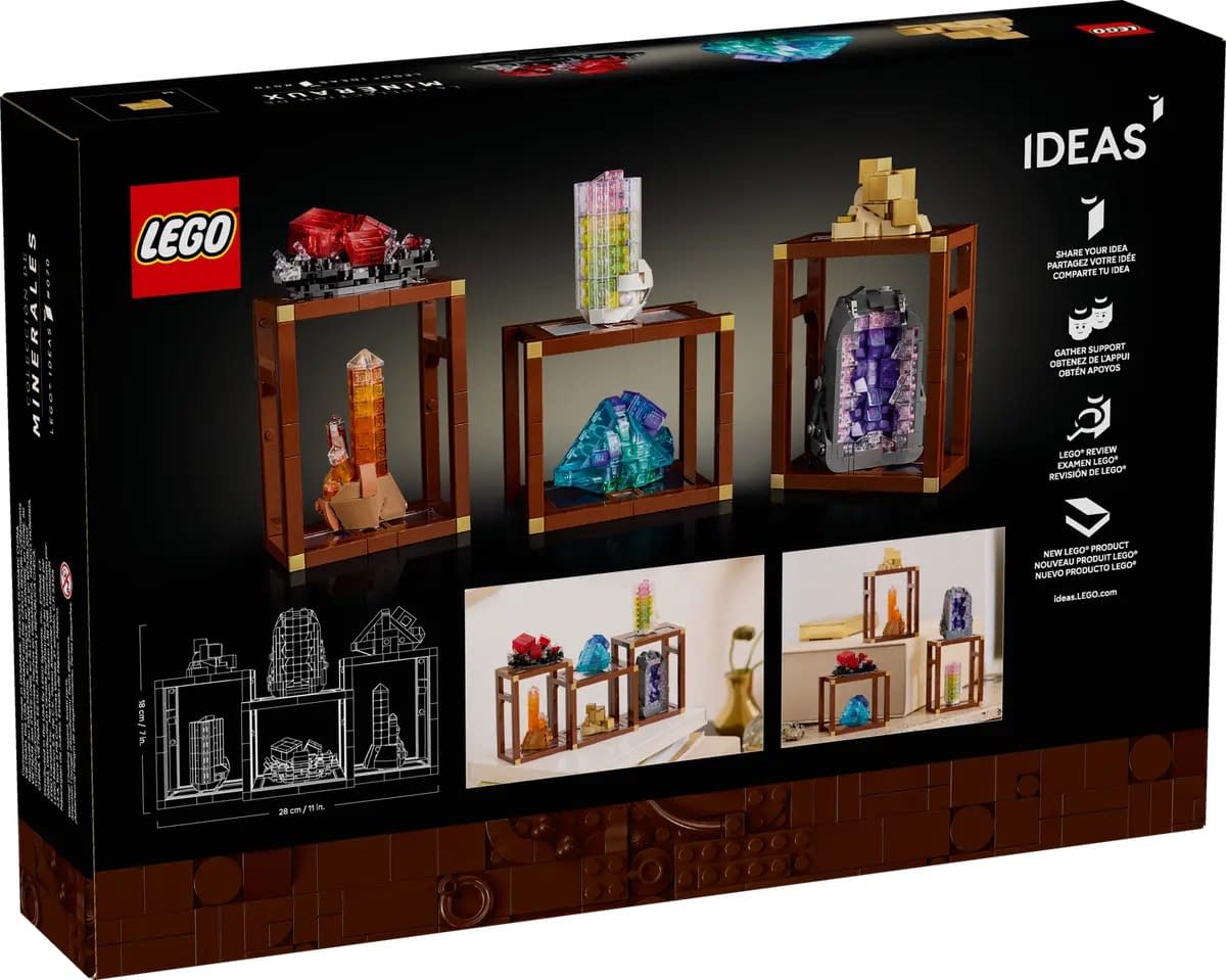 Build Your Own Rocks with the New LEGO Ideas Mineral Collection