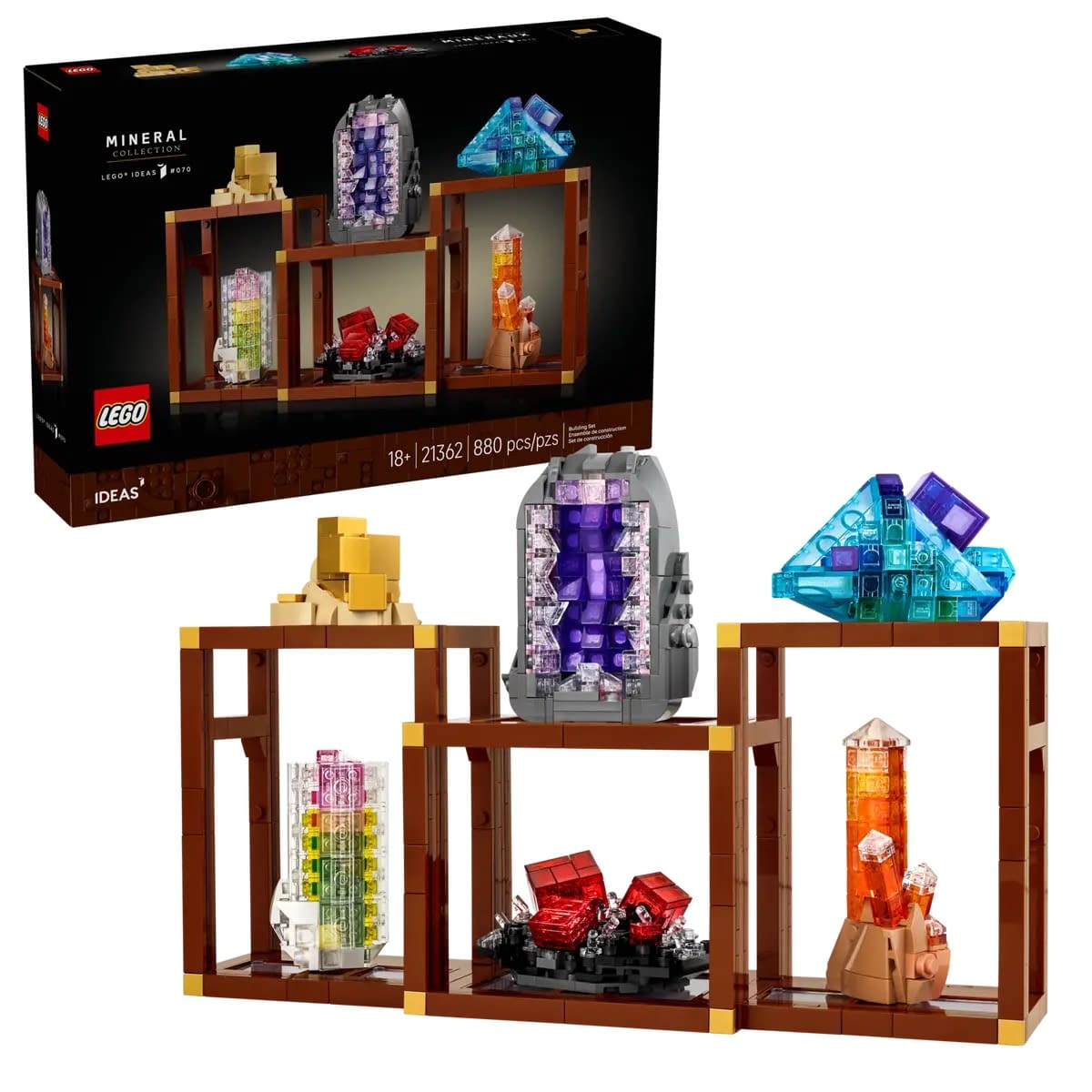 Build Your Own Rocks with the New LEGO Ideas Mineral Collection