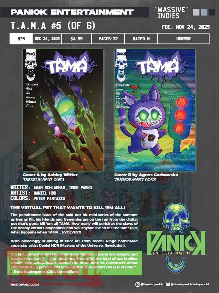 Panick Entertainment December 2025 Solicits