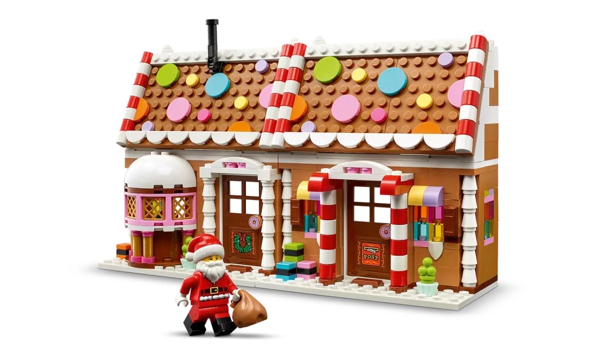 Milk and Cookies Await with LEGO's New Santa Gingerbread House