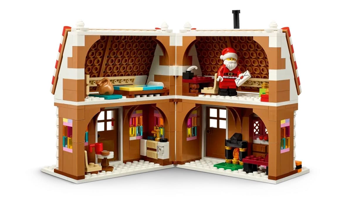 Milk and Cookies Await with LEGO's New Santa Gingerbread House