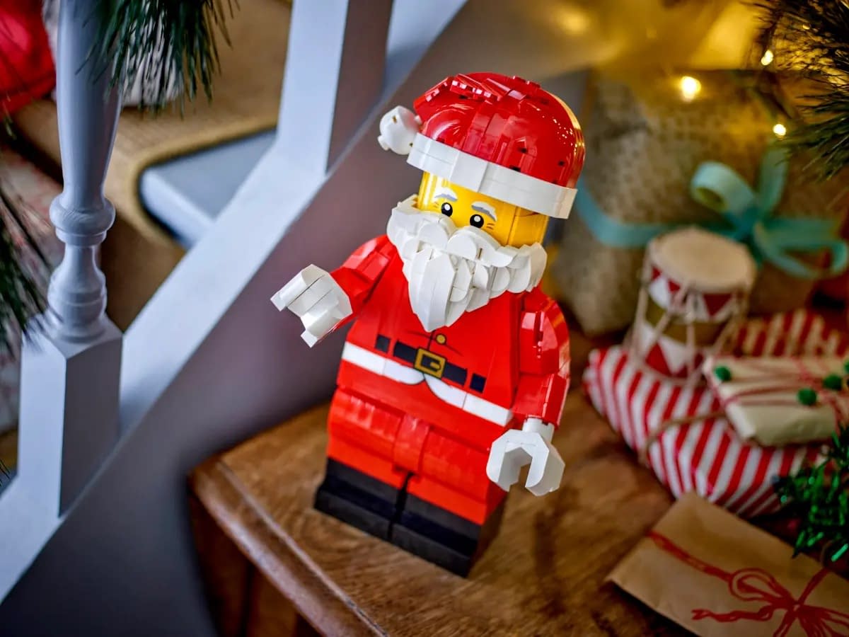 LEGO Gets Festive Early with New Up-Scaled Santa Minifigure Set