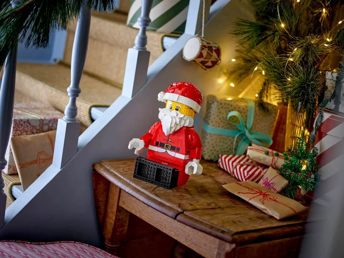 LEGO Gets Festive Early with New Up-Scaled Santa Minifigure Set