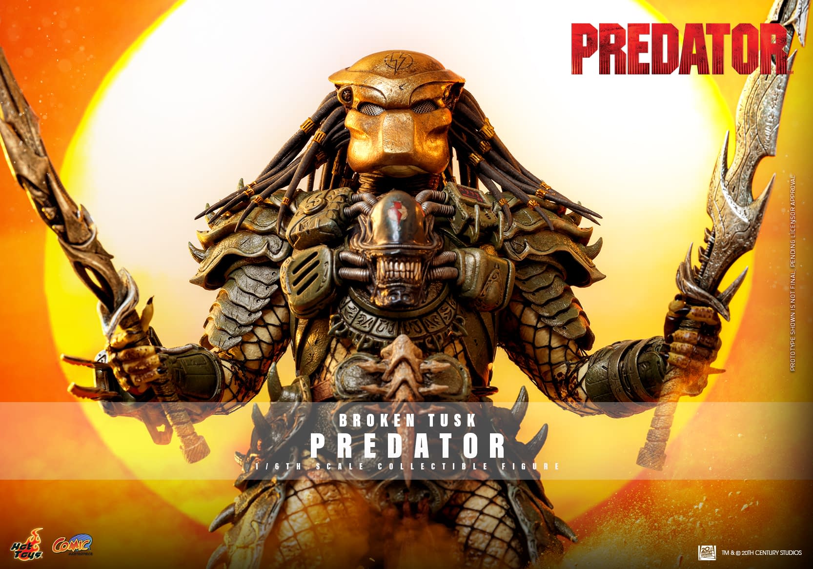 Hot Toys Debuts New Aliens Vs. Predator Broken Tusk 1/6 Scale Figure 